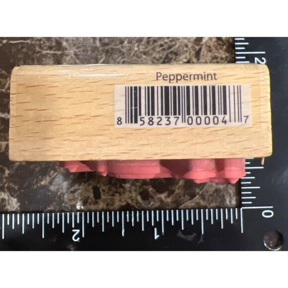 Peppermint Candy Wood Mounted Rubber Stamp By Oogaloo - Picture 3 of 4